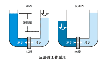 RO反渗透工作原理图